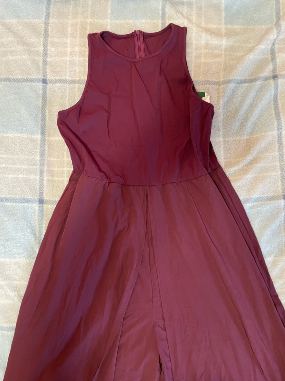 HALARA Sleeveless Wide-Leg Jumpsuit in Burgundy